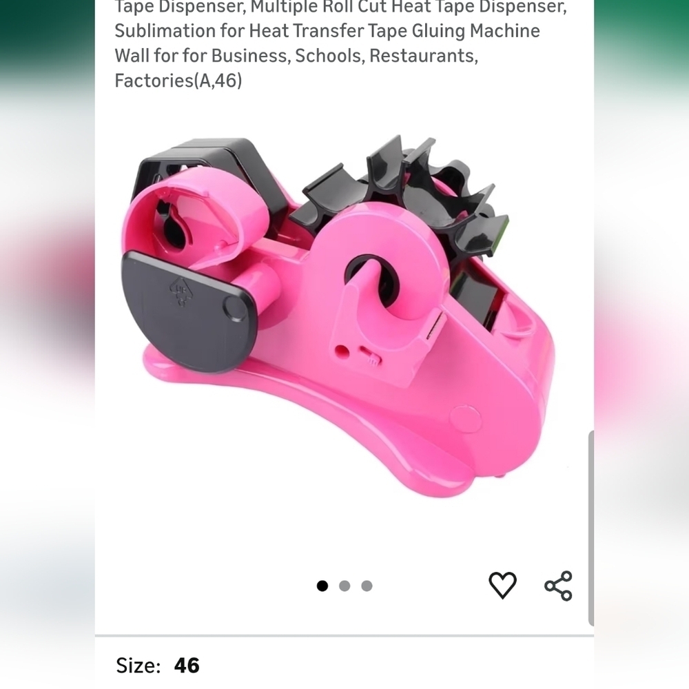 Pink Heat Tape Dispenser Multi Roll 3 Included!